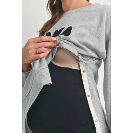 Crewneck 'Mama' Maternity Sweatshirt