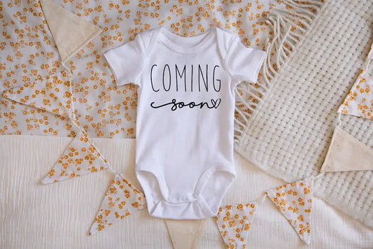 Coming Soon Pregnancy Announcement Onesie