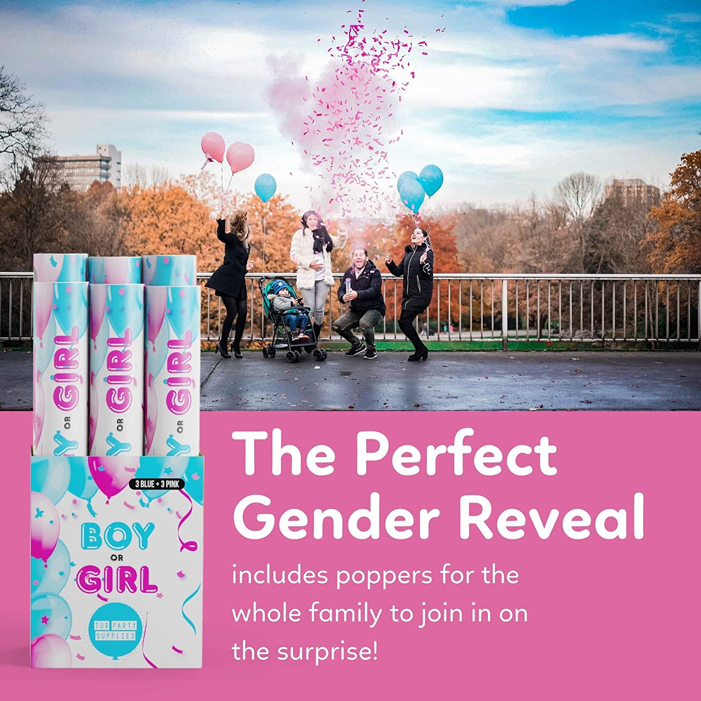 Baby Gender Reveal Powder Cannon