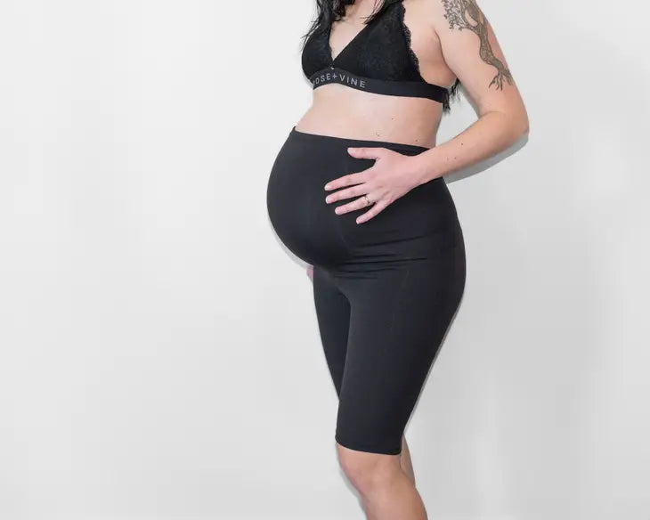 Full Belly Maternity Biker Shorts